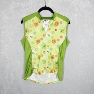 Pearl Izumi Cycling Jersey Womens Medium Sesame Street Big Bird Sleeveless Y2K
